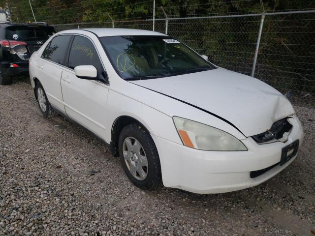 1HGCM56455A113244 - 2005 HONDA ACCORD LX WHITE photo 1