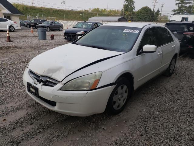 1HGCM56455A113244 - 2005 HONDA ACCORD LX WHITE photo 2