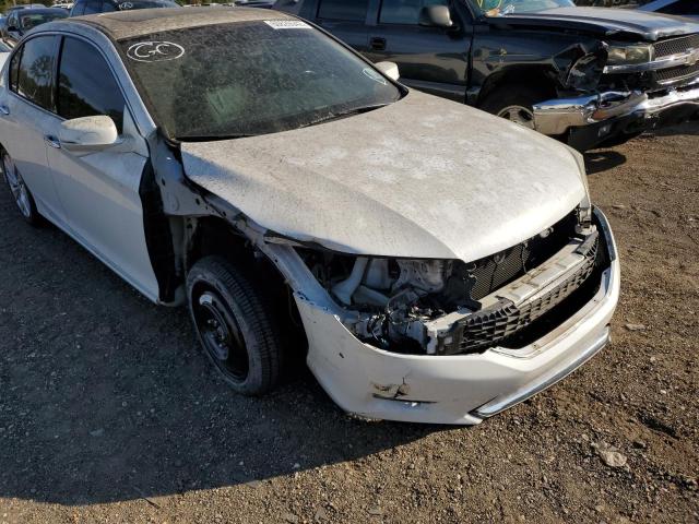 1HGCR3F8XDA002907 - 2013 HONDA ACCORD EXL WHITE photo 9