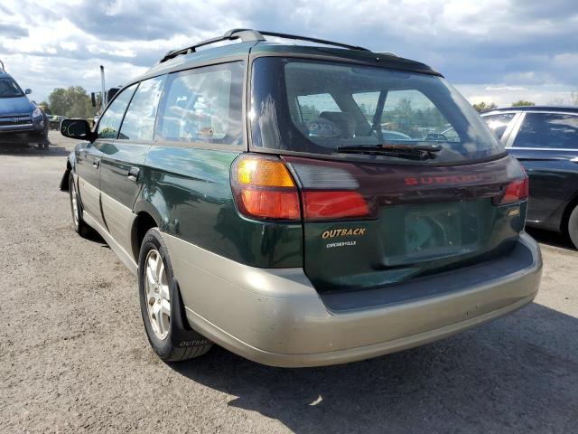 4S3BH665827665438 - 2002 SUBARU LEGACY OUT GREEN photo 3