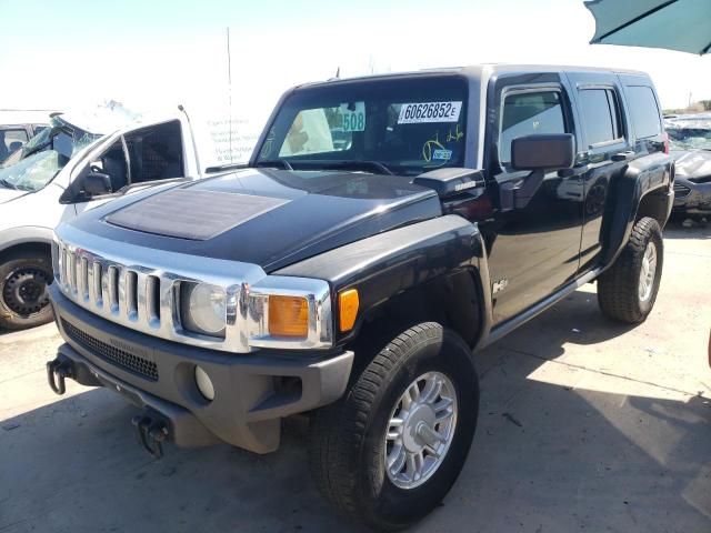 5GTDN13E978100506 - 2007 HUMMER H3 BLACK photo 2