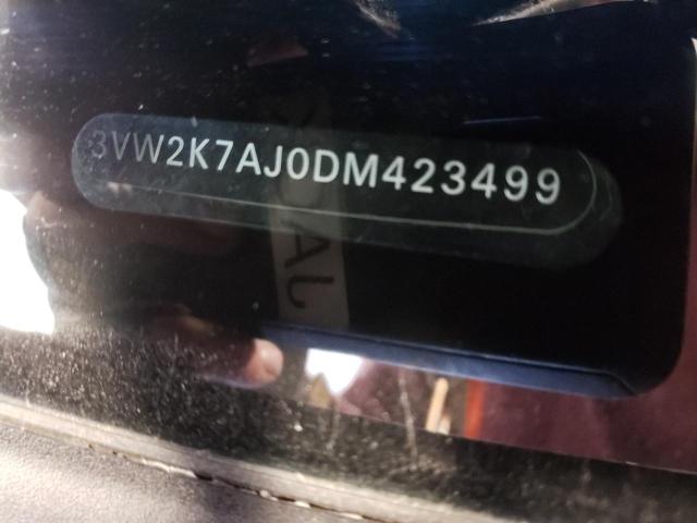 3VW2K7AJ0DM423499 - 2013 VOLKSWAGEN JETTA BASE 棕色 照片 10