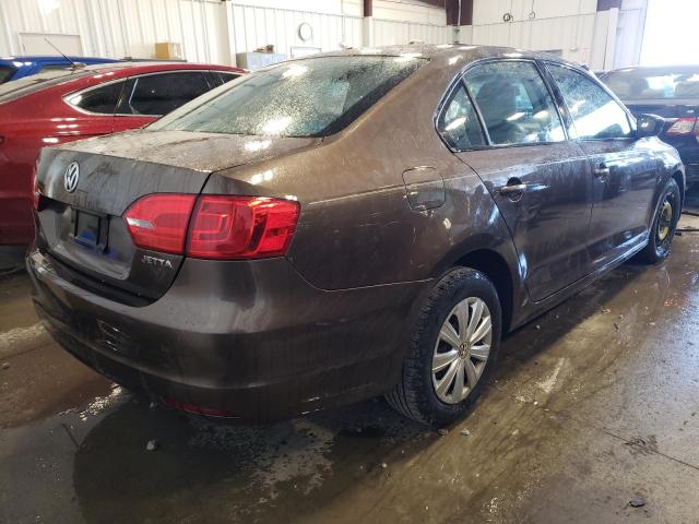 3VW2K7AJ0DM423499 - 2013 VOLKSWAGEN JETTA BASE 棕色 照片 4