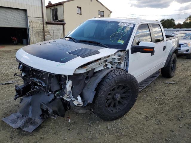 1FTFW1R61DFC08719 - 2013 FORD F150 SVT R WHITE photo 2