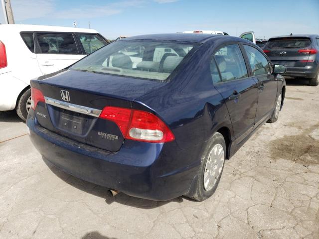 19XFA1F3XBE010222 - 2011 HONDA CIVIC VP BLUE photo 4