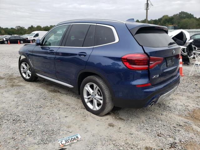 5UXTY3C03M9G26311 - 2021 BMW X3 SDRIVE3 BLUE photo 3