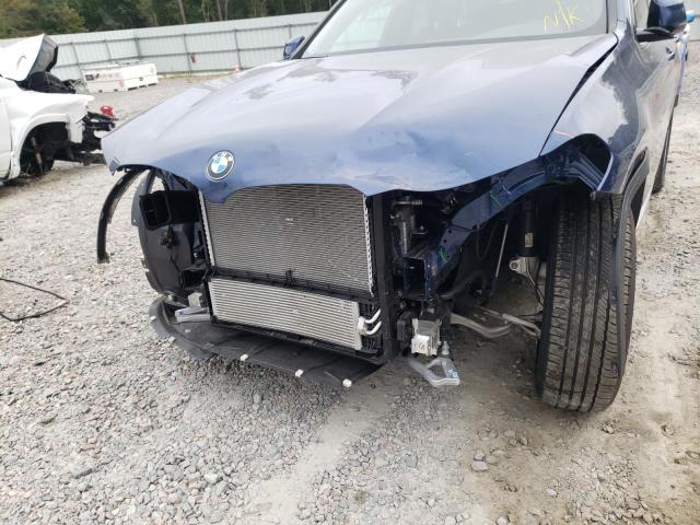 5UXTY3C03M9G26311 - 2021 BMW X3 SDRIVE3 BLUE photo 9
