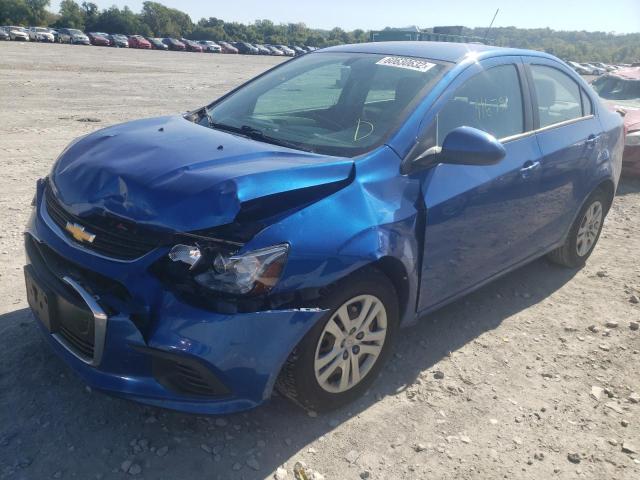 1G1JB5SH3H4144041 - 2017 CHEVROLET SONIC LS BLUE photo 2