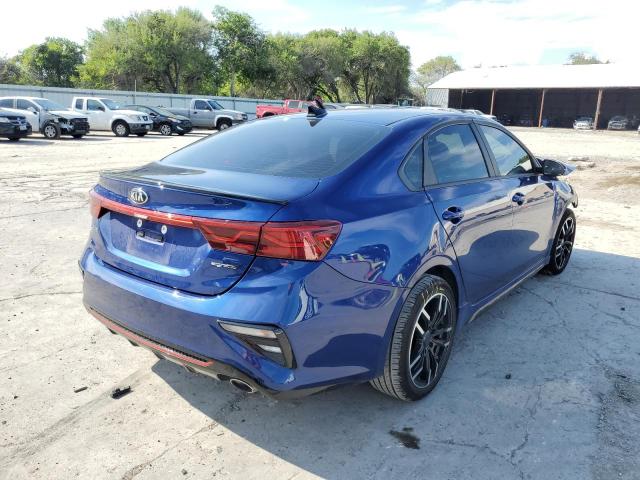 3KPF34AD5ME326027 - 2021 KIA FORTE GT L BLUE photo 4