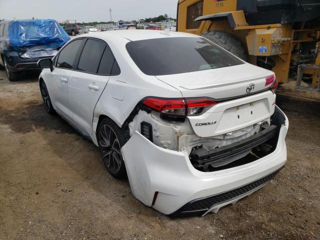 5YFS4RCEXLP018394 - 2020 TOYOTA COROLLA SE WHITE photo 3