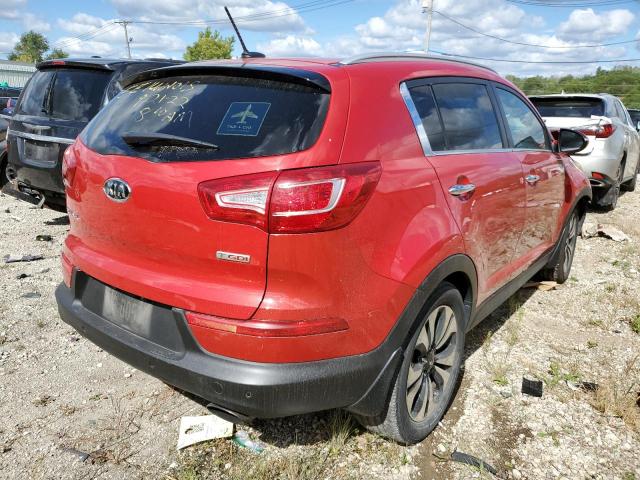 KNDPCCA63C7297996 - 2012 KIA SPORTAGE S RED photo 4