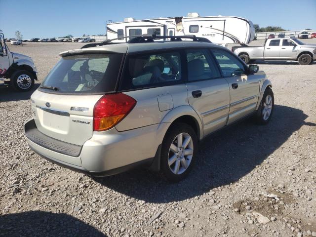 4S4BP61C877339943 - 2007 SUBARU LEGACY OUT BEIGE photo 4