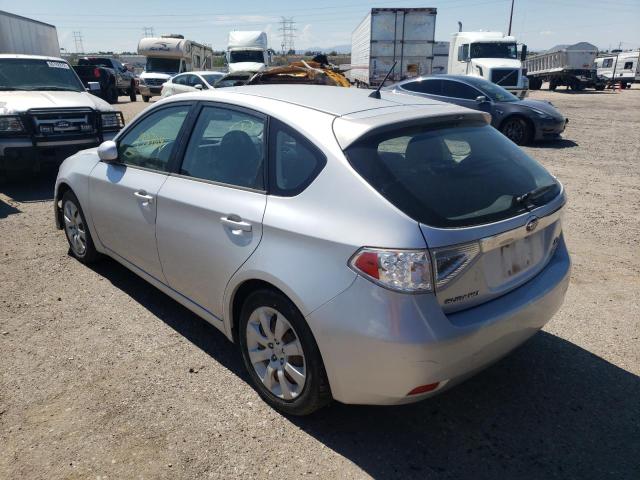 JF1GH61679H816530 - 2009 SUBARU IMPREZA SILVER photo 3