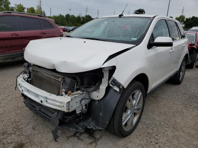 2FMDK4KC4DBB78651 - 2013 FORD EDGE LIMIT WHITE photo 2