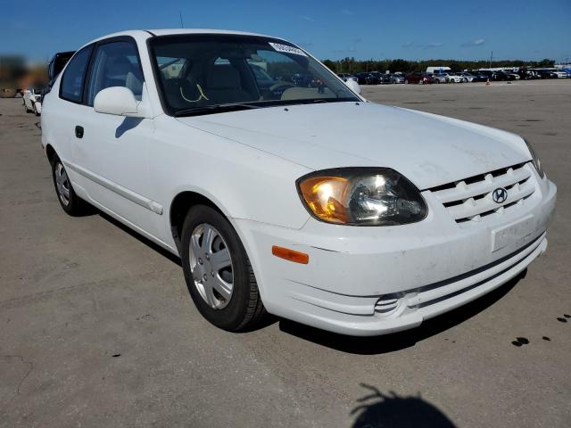 KMHCG35C53U262005 - 2003 HYUNDAI ACCENT GL WHITE photo 1