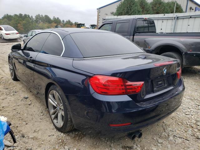 WBA4U7C59H5D43037 - 2017 BMW 430I BLUE photo 3