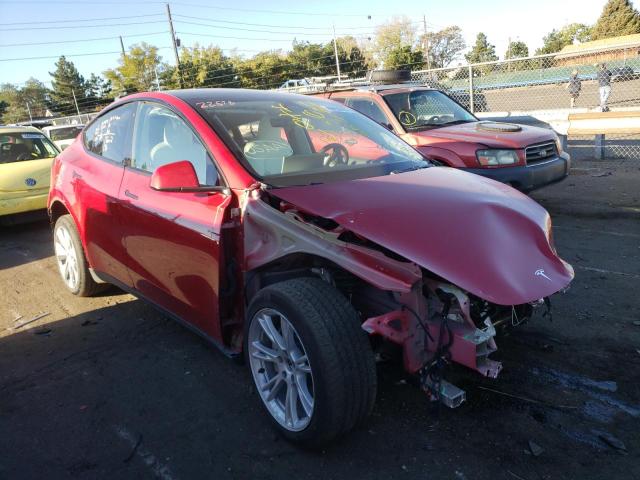 5YJYGDEE4LF031042 - 2020 TESLA MODEL Y MAROON photo 1