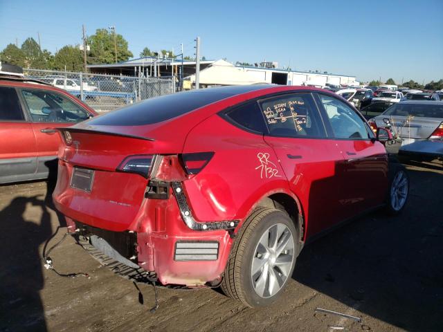 5YJYGDEE4LF031042 - 2020 TESLA MODEL Y MAROON photo 4