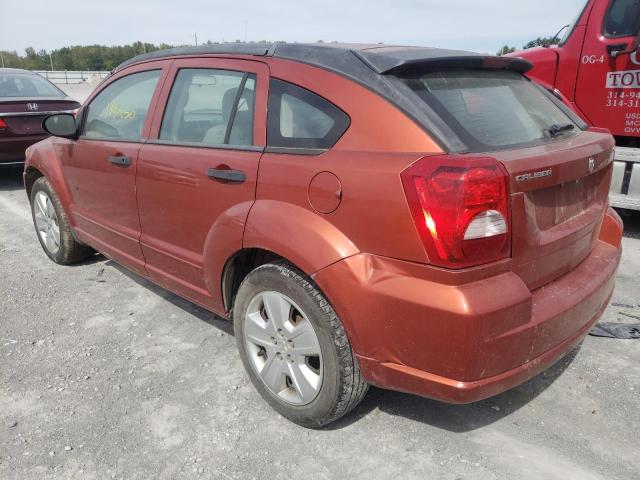 1B3HB48BX7D253843 - 2007 DODGE CALIBER SX ORANGE photo 3