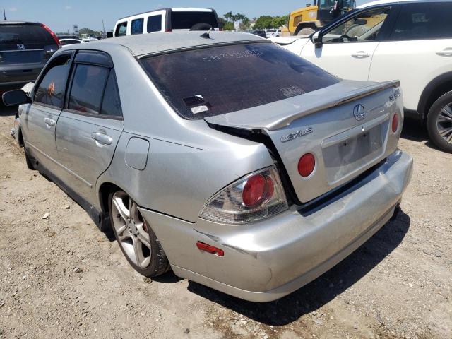 JTHBD182110007077 - 2001 LEXUS IS 300 SILVER photo 3