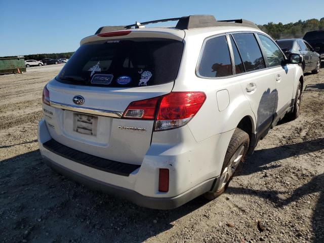 4S4BRCLC7B3335372 - 2011 SUBARU OUTBACK 2. WHITE photo 4