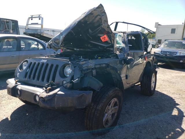 1C4AJWAG6HL506992 - 2017 JEEP WRANGLER S GRAY photo 2