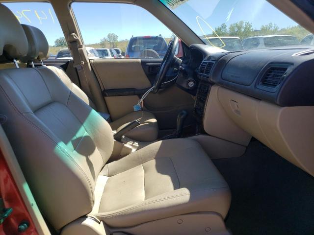 JF1SF65502H713103 - 2002 SUBARU FORESTER S Qırmızı foto 5