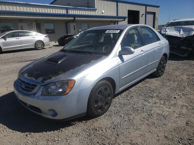 KNAFE121665220811 - 2006 KIA SPECTRA LX SILVER photo 2