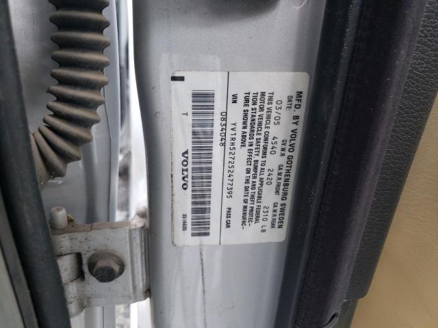 YV1RH527252477395 - 2005 VOLVO S60 R 银色 照片 10