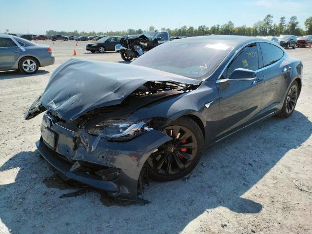 5YJSA1E24JF244212 - 2018 TESLA MODEL S Մոխրագույն լուսանկար 2