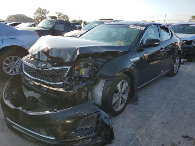 KNAGN4AD0E5073921 - 2014 KIA OPTIMA HYB BLACK photo 2