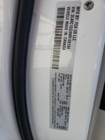 2C4RC1GGXNR120134 - 2022 CHRYSLER PACIFICA L WHITE photo 10