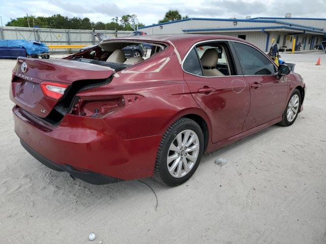 4T1B11HK9JU505235 - 2018 TOYOTA CAMRY L RED photo 4