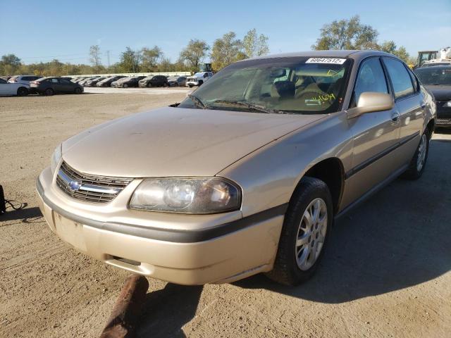 2G1WF55E3Y9161639 - 2000 CHEVROLET IMPALA TAN photo 2