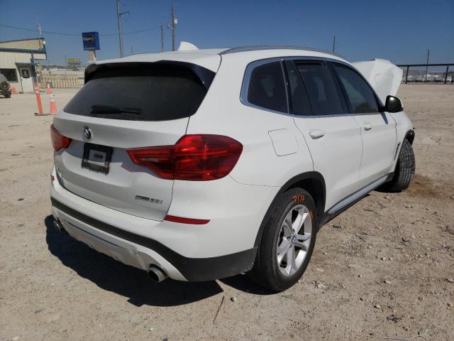 5UXTR7C57KLE94251 - 2019 BMW X3 SDRIVE3 Ақ фото 4
