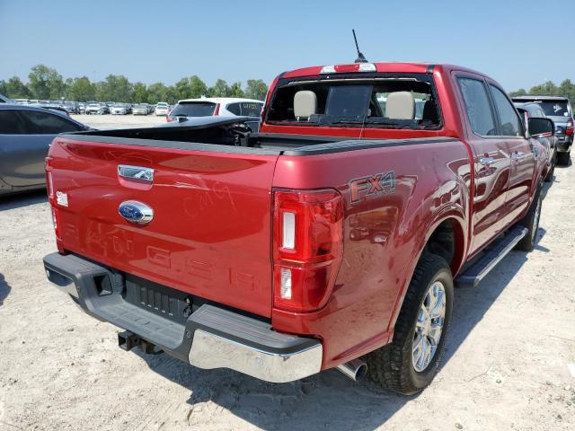 1FTER4FHXMLD08443 - 2021 FORD RANGER XL RED photo 4