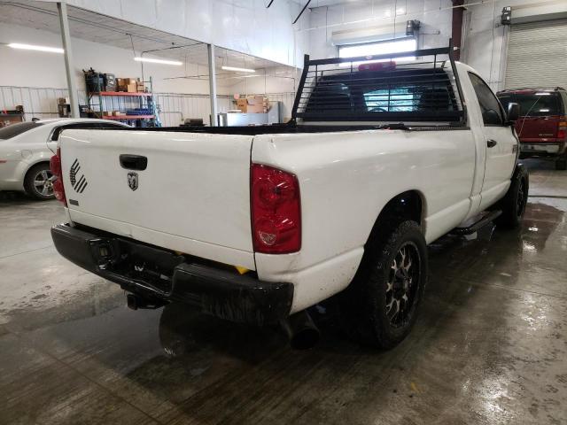 3D7KR26A98G126705 - 2008 DODGE RAM 2500 S WHITE photo 4