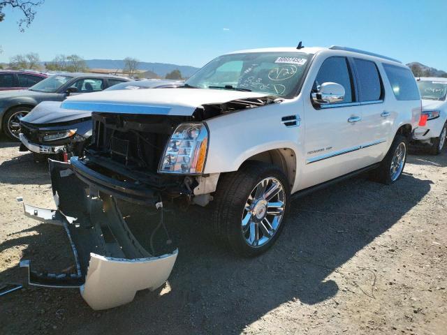 1GYS3KEF6CR287802 - 2012 CADILLAC ESCALADE E WHITE photo 2