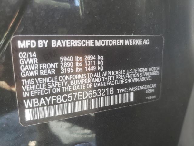 WBAYF8C57ED653218 - 2014 BMW 750 LXI BLACK photo 10