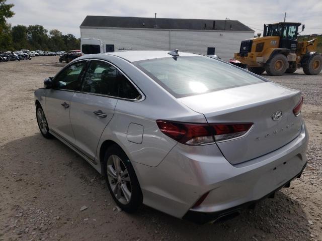 5NPE34AF7JH688834 - 2018 HYUNDAI SONATA SPO SILVER photo 3