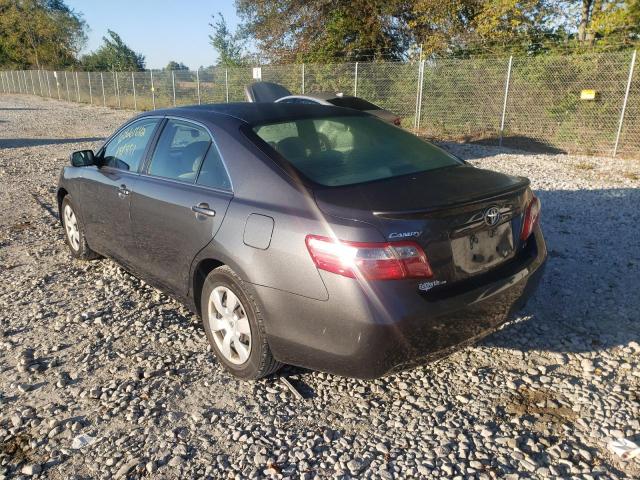 4T1BE46K17U600499 - 2007 TOYOTA CAMRY CE GRAY photo 3