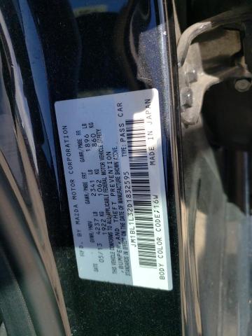 JM1BL1L32D1832595 - 2013 MAZDA SPEED 3 BLACK photo 10