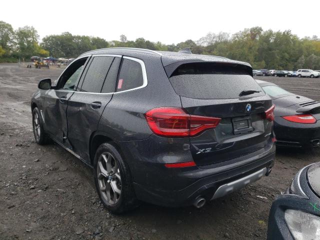 5UXTY5C08M9F52573 - 2021 BMW X3 XDRIVE3 BLACK photo 3