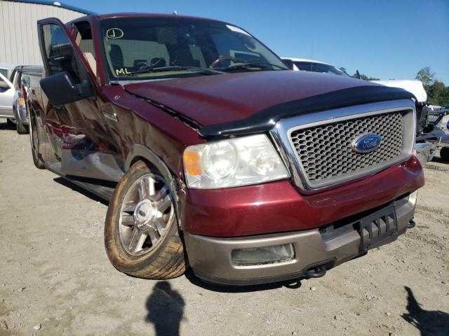 1FTPX14585NA67820 - 2005 FORD F150 BURGUNDY photo 1