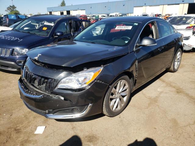 2G4GK5EX7G9107005 - 2016 BUICK REGAL BLACK photo 2