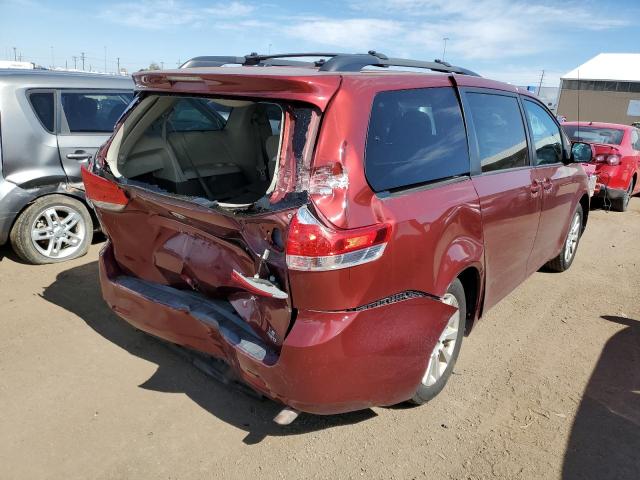 5TDJK3DC6BS005515 - 2011 TOYOTA SIENNA LE BURGUNDY photo 4