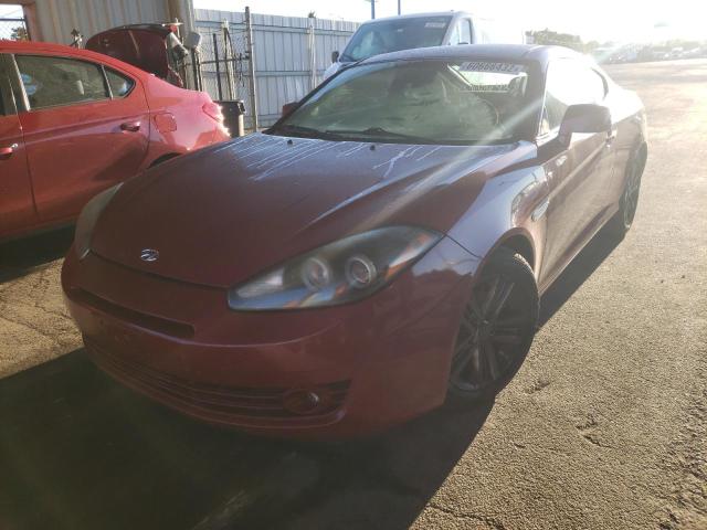 KMHHM66DX8U****** - 2008 HYUNDAI TIBURON GS RED photo 2