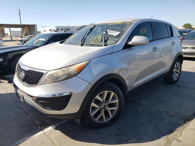 KNDPB3AC0E7596745 - 2014 KIA SPORTAGE B SILVER photo 2