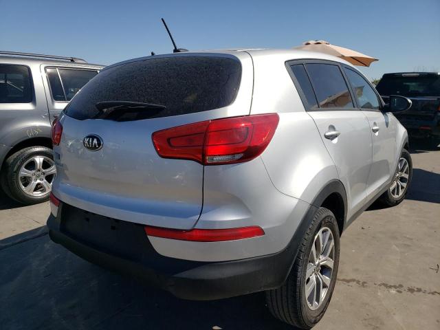 KNDPB3AC0E7596745 - 2014 KIA SPORTAGE B SILVER photo 4