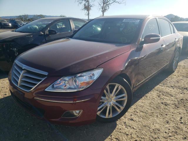 KMHGC4DF5BU122095 - 2011 HYUNDAI GENESIS 4. BURGUNDY photo 2